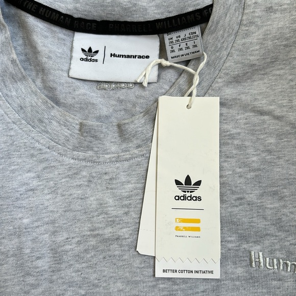 adidas x Pharrell Williams Humanrace Basics Shirt Light Grey - Picture 11 of 11